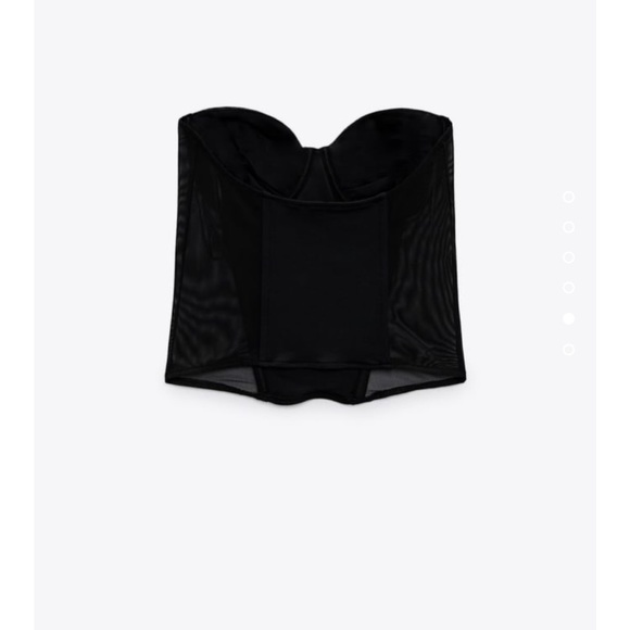 Black Tulle Corset - Picture 3 of 5